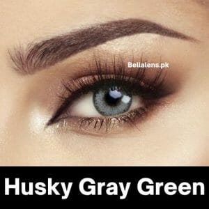 Bella Husky Gray Green Contact Lenses – Glow Collection