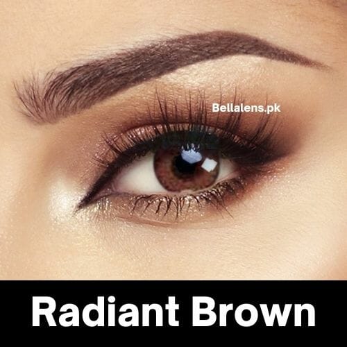 Bella Radiant Brown Contact Lenses – Glow Collection